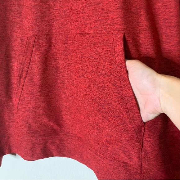 Outdoor voices Mens red cloud knit hoodie in burnt sumac L - Picture 5 of 10